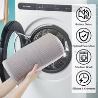 Sac de lavage pour chaussures en maille portable avec fermeture éclair discrète, en fibres moelleuses de qualité supérieure, résistant aux déchirures, pour machine à laver