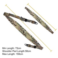 Sangle tactique en métal style Ferro Slingster à 2 points avec languette de retrait rapide pour la chasse pratique