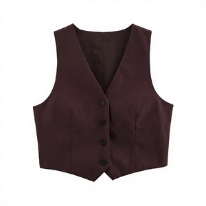 Chaleco de Traje Casual a la Moda para Mujer 2024, Chaleco sin Mangas Vintage, Elegante y Resistente al Viento - Product Image 2