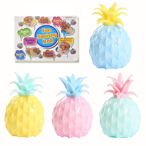 Jouet anti-stress en forme d'ananas pour enfants, en TPR souple, à presser, amusant et moelleux - Product Image 5