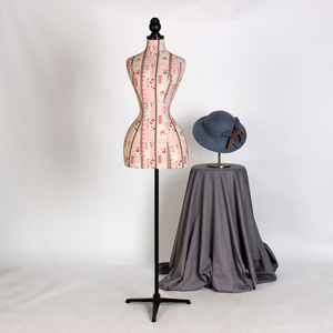 Tela Floral de medio cuerpo modelo femenino accesorios de moda exhibición de lino personalidad pequeña cintura delgada maniquí maniquíes Cuerpo Femenino - Product Image 2