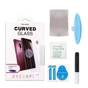 Protector de pantalla de pegamento <span class=keywords><strong>UV</strong></span> S20 S10 Plus 10e S9 S8 Plus vidrio templado para Samsung note 10 note10 9 8 Plus protección de pantalla - Product Image 2