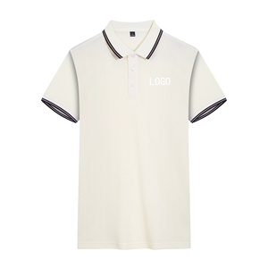 เสื้อโปโล 100% ผ้าฝ้าย เสื้อโปโลชาย ปักโลโก้ตามสั่ง เสื้อยืดเรียบง่าย เสื้อกอล์ฟ เสื้อโปโลปักลาย - Product Image 6