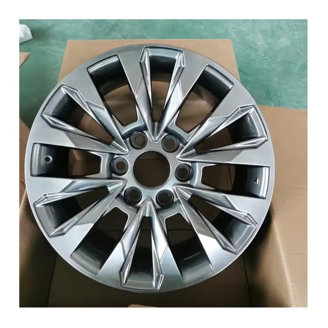 YQ Factory Cast Rim Hypber Black 5X150 6X139.7 Auto Wheel Hub 17 18 20 Inch 4X4 Passenger Car Wheels for Toyota Prado Car