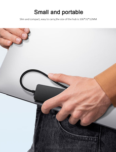 USB-C Hub GC-G07a 4-Port USB 2.0 mit 480Mbps Datenübertragung, Unterstützter Splitter für Typ-C MacBook, Mac <span class=keywords><strong>Pro</strong></span> - Product Image 6