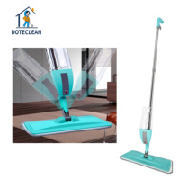 Serpillère plate magique Doteclean mains libres en microfibre, écologique, avec pulvérisation d'eau 500-700ml, pivotante, déshydratation 80-90% pour sols