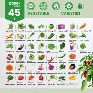 Kit de jardinage écologique avec plus de 17 000 graines de plantes anciennes non-OGM pour la plantation, utilisation intérieure/extérieure, cadeau pour ami - Product Image 2