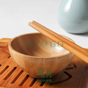 ชามสลัดผลไม้ทำจากไม้ไผ่ทรงกลมสำหรับบ้านโรงแรมร้านอาหาร - Product Image 4