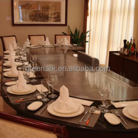 Teppanyaki — Grill en alliage et acier inoxydable, Table pour voiture Buffet, livraison gratuite