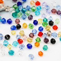 Perles en verre de cristal AB facettées transparentes de haute qualité 4mm 6mm 8mm 10mm en gros pour la fabrication de bijoux