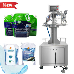 Semi Automatic Liquid <strong>Screenwash</strong> Washer Fluid Antifreeze Doypack Spout Pouch Filling and Capping Machine - Product Image 1