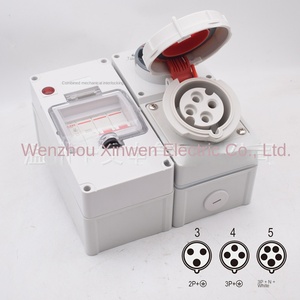 Karwoll 3P/4P/5P 16A nhựa ngắt mạch cơ khí Khóa liên động chuyển đổi ổ cắm cho IEC ngoài trời IP67 công nghiệp kết nối - Product Image 4