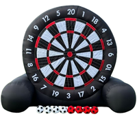 Jeu de sport gonflable de football avec fléchettes, en bâche PVC 0,55 mm, taille et couleur personnalisables, comprenant un souffleur et des kits de réparation