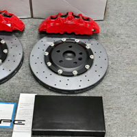Kit Kaliper Rem Delapan Piston Baru Berbahan Karbon Keramik Cocok untuk Nissan GTR R34 R33 Lexus RX LX470 LX570 LX600 Toyota LC200 LC300