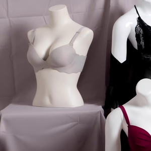 Upper-Body <strong>Female</strong> Mannequin Bust Sexy Half-Body <strong>Dummy</strong> Model for Clothing Store Window Display Stand Style Made of <strong>Plastic</strong> - Product Image 4