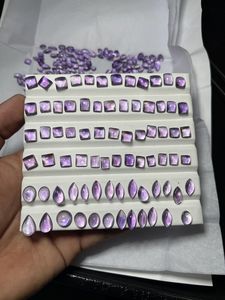 Lote de Cabujones de Amatista Púrpura de Calidad AAA: Piedras Preciosas de Formas Variadas para Joyería, Precio al por Mayor - Product Image 4