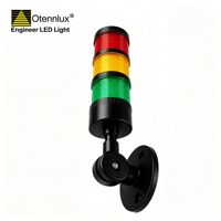 Lampe d'inspection LED portable étanche DC24V, rotative, pliable, à intensité variable, rouge, jaune, verte, voyant d'avertissement pour machine CNC