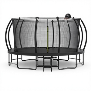 Trampolín Redondo de 6FT 8FT 10FT <span class=keywords><strong>12FT</strong></span> 14FT 16FT con Red de Seguridad para Niños y Adultos, para Jardín Exterior - Product Image 1