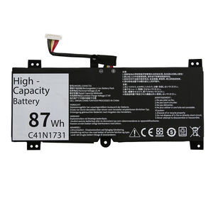 Batterie d'ordinateur portable rechargeable Li-Ion 87Wh 5650mAh C41N1731 en gros pour Asus G712L G715 G731 GL504G/704G en stock - Product Image 1
