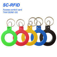 Porte-clés RFID programmable multicolore TK4100 ABS, clé passive, porte-clés RFID pour la sécurité des appartements, des bureaux et des portails