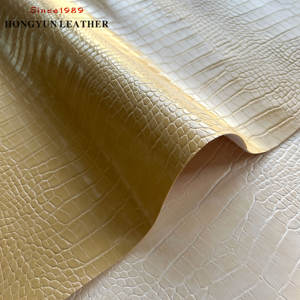 Nuevo Diseño de Cuero Artificial de PVC Resistente al Agua, con Patrón de Cocodrilo, Duradero, Ecológico y Resistente a la Abrasión, para Ropa - Product Image 2