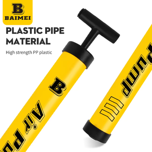 Baimei ปั๊มลมพีวีซีน้ำหนักเบาทนทานบอลเป่าลมแบบสองแอคชั่นมาตรฐานโลโก้ที่กำหนดเองได้ - Product Image 3