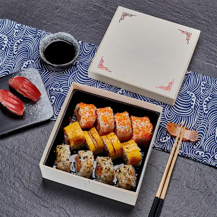Japanese Sushi Set Boxes, Wood Food Container