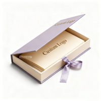 Scatola Regalo per Gioielli Personalizzata a Forma di Libro in Cartone con Stampa Logo e Biglietto Design