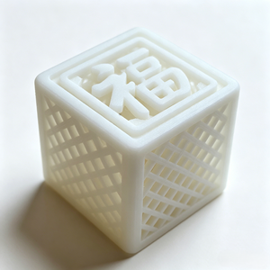 Modèle de cube creux imprimé en 3D sur mesure, service d'impression 3D de précision en résine blanche/PLA pour prototypes et décoration artistique - Product Image 2