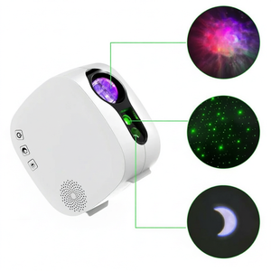 Proyector de Estrellas y Galaxias para Dormitorio Moderno, Lámpara LED de <span class=keywords><strong>Noche</strong></span> <span class=keywords><strong>Estrellada</strong></span>, 8 Discos de Películas, Temporizador Inteligente, Cambio de Color Inalámbrico - Product Image 1