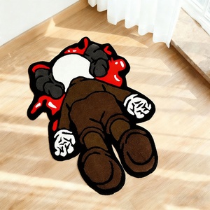 Ape Head <strong>Rug</strong> <strong>Hypebeast</strong> Logo Shape Carpet Dark Grey Aesthetic Soft Area <strong>Rug</strong> for Modern Home Decoration - Product Image 2