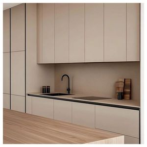 Prima Modern Modular <strong>Kitchen</strong> Cabinet Melamine Wooden Base Wall <strong>Cupboard</strong> Moisture Proof Custom Size Apartment <strong>Kitchen</strong> Cabinet - Product Image 4