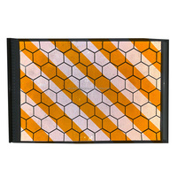 Drapeau de signalisation de sécurité en PVC réfléchissant jaune fluorescent haute visibilité, imprimable, pour livraison
