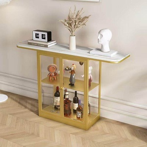 Armoire de rangement murale minimaliste moderne en <span class=keywords><strong>fer</strong></span> <span class=keywords><strong>forgé</strong></span> avec côtés décoratifs pour entrée, couloir, hall - Product Image 3
