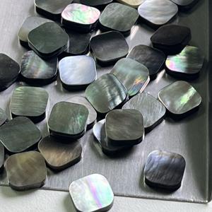 Hoja de concha negra de esquinas redondas cuadradas naturales de fábrica con tamaño personalizable - Product Image 5