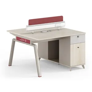 出售2个座位的二手金属办公家具模块化办公桌和工作站