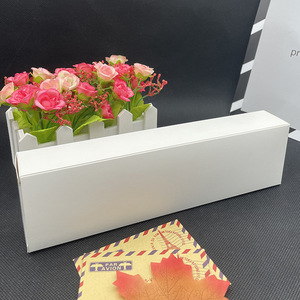 Boîte en carton pliable blanche 25,5-28 cm, simple couche, 350 g/m², personnalisable avec logo, boîte cadeau - Product Image 4
