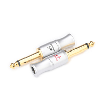 Grosir high-end 6.5mm ATAUDIO Hifi Audio Video 6.35mm TS Stereo pria Jack gitar mikrofon konektor 6.5