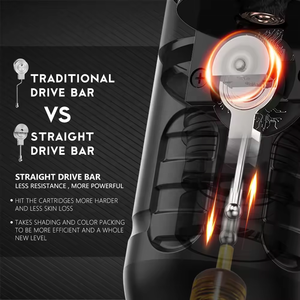 Cartouches de tatouage écran couleur double batterie sans fil Machine à tatouer artistes art corporel tatouage <span class=keywords><strong>stylo</strong></span> Machine - Product Image 5