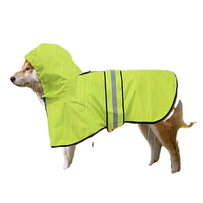 بو 100% للماء الحيوانات الأليفة معطف واقي من المطر معطف واق من المطر ل نقطة الكلب معطف واق من المطر سترة مضادة للماء باستيل