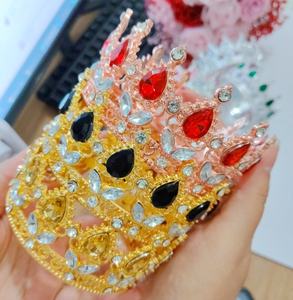 Decoraciones para Pasteles Más Vendidas, <span class=keywords><strong>Accesorios</strong></span> para Ramos, Corona Barroca Mini Brillante, Accesorio para el Cabello de Niña, Corona para el Día de la Madre - Product Image 3