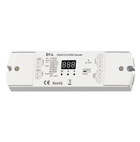 Décodeur DMX512 à tension constante Skydance D1-L 12-48VDC 1 canal, contrôleur LED DMX RDM pour bande LED monochrome
