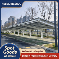 Structure de support pour carport solaire photovoltaïque de haute qualité de la marque Jingshuo, service OEM, certification CE