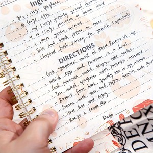 Carnet de recettes DIY à spirale OEM avec tableau de conversion culinaire, journal de recettes de légumes pour organiser la <span class=keywords><strong>cuisine</strong></span> et la pâtisserie saines - Product Image 5