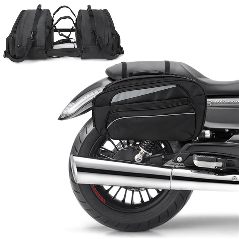 Motorcycle Panniers Bag Portable Bike Saddle