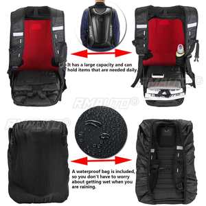 Mochila Universal para Motocicleta SSPEC, Bolsa de Almacenamiento para Motocross, Carreras, Viajes, Equipaje para Moto, Impermeable, Fibra de Carbono - Product Image 3