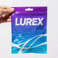 Fenêtre transparente refermable pour crochet de pêche leurres souples appâts plastique PE étanche à l'eau emballage fermeture à glissière sac