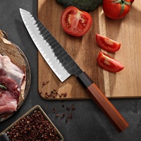 Couteau de chef forgé à la main en acier à haute teneur en carbone, 8,5 pouces, style japonais, pour trancher la viande et les légumes