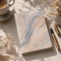 Ensemble de carnets personnalisés LABON, journal de luxe à texture marbrée, emballage cadeau haut de gamme, logo personnalisé, ensemble de papeterie de direction