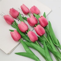 Fleurs artificielles 3D tulipes faites à la main transfrontalières, bouquets de mariage, accessoires photo, décoration intérieure, modèle PU Whh-297, vente en gros